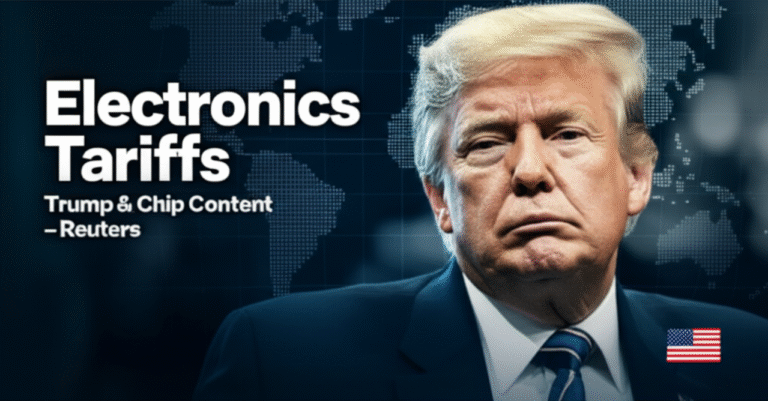 Trump considering electronics tariffs based on chip content- Reuters