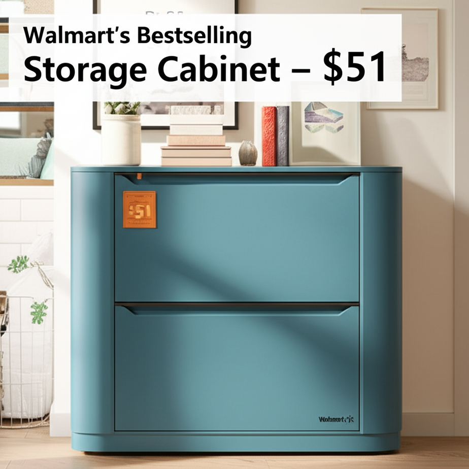 Walmart’s Bestselling Storage Cabinet Is the ‘Perfect Size,’ and It’s Now Just $51