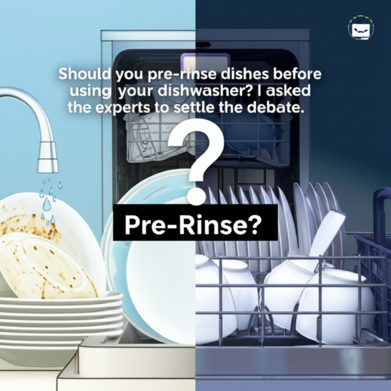 Should you pre-rinse dishes before using your dishwasher? I asked the experts to settle the debate