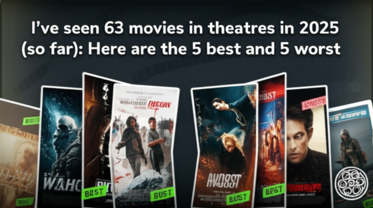 I’ve seen 63 movies in theatres in 2025 (so far): Here are the 5 best and 5 worst