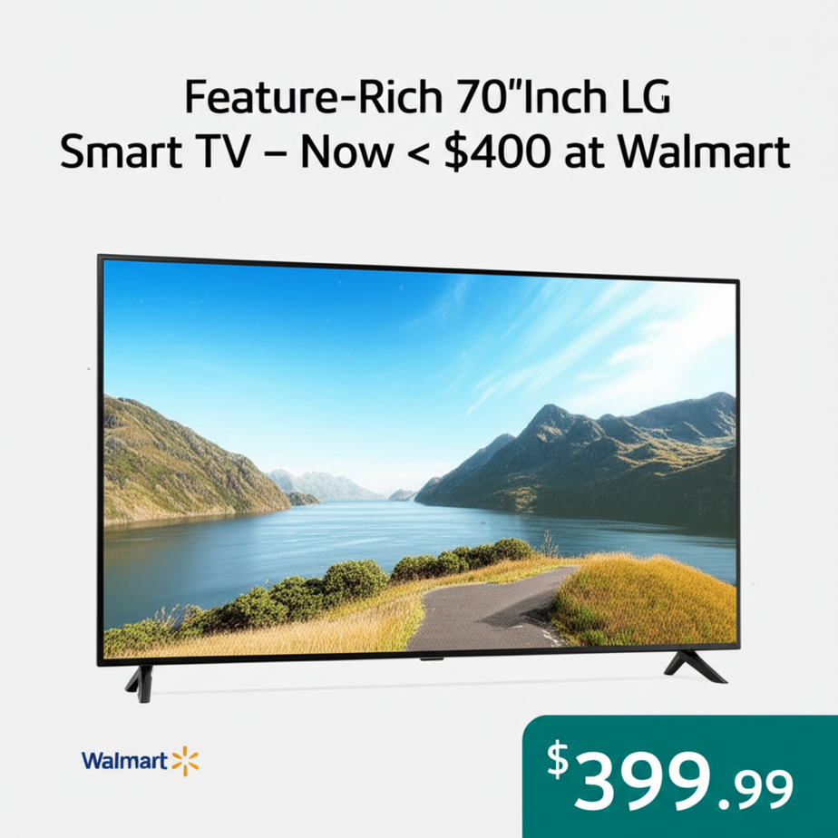 This ‘Feature-Rich’ 70-Inch LG Smart TV Is Now on Sale for Less Than $400 at Walmart