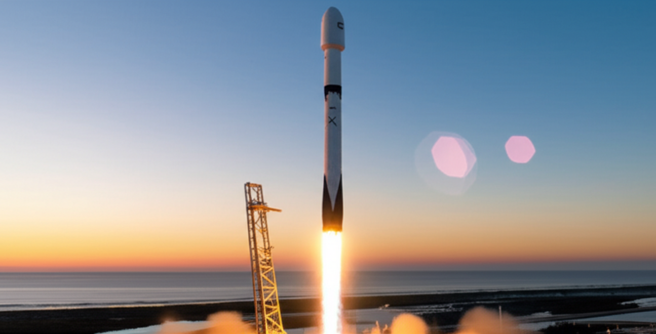 SpaceX sunrise launch the 80th on Space Coast this year