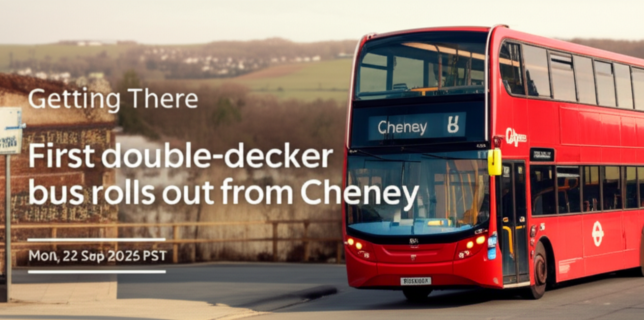 Getting There: First double-decker bus rolls out from Cheney – Mon, 22 Sep 2025 PST