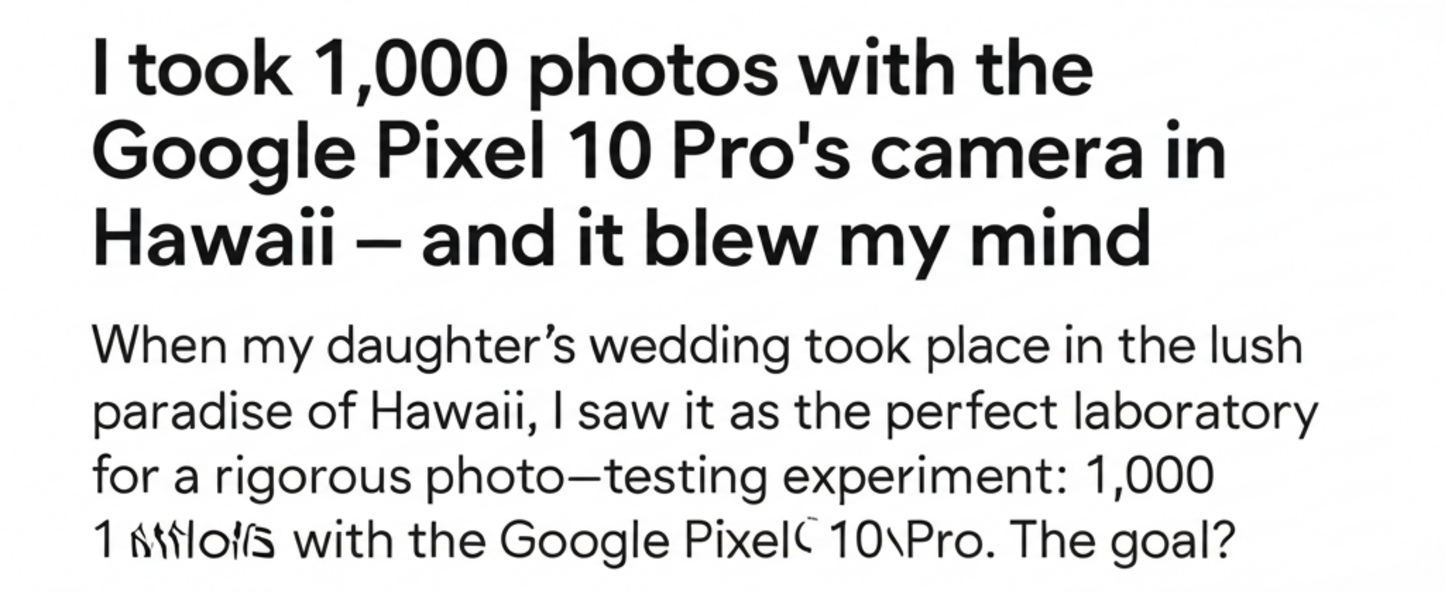 I took 1,000 photos with the Google Pixel 10 Pro’s camera in Hawaii – and it blew my mind