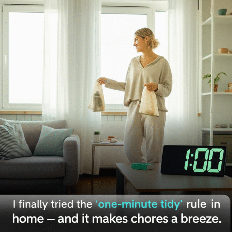I finally tried the ‘one-minute tidy’ rule in my home — and it makes chores a breeze