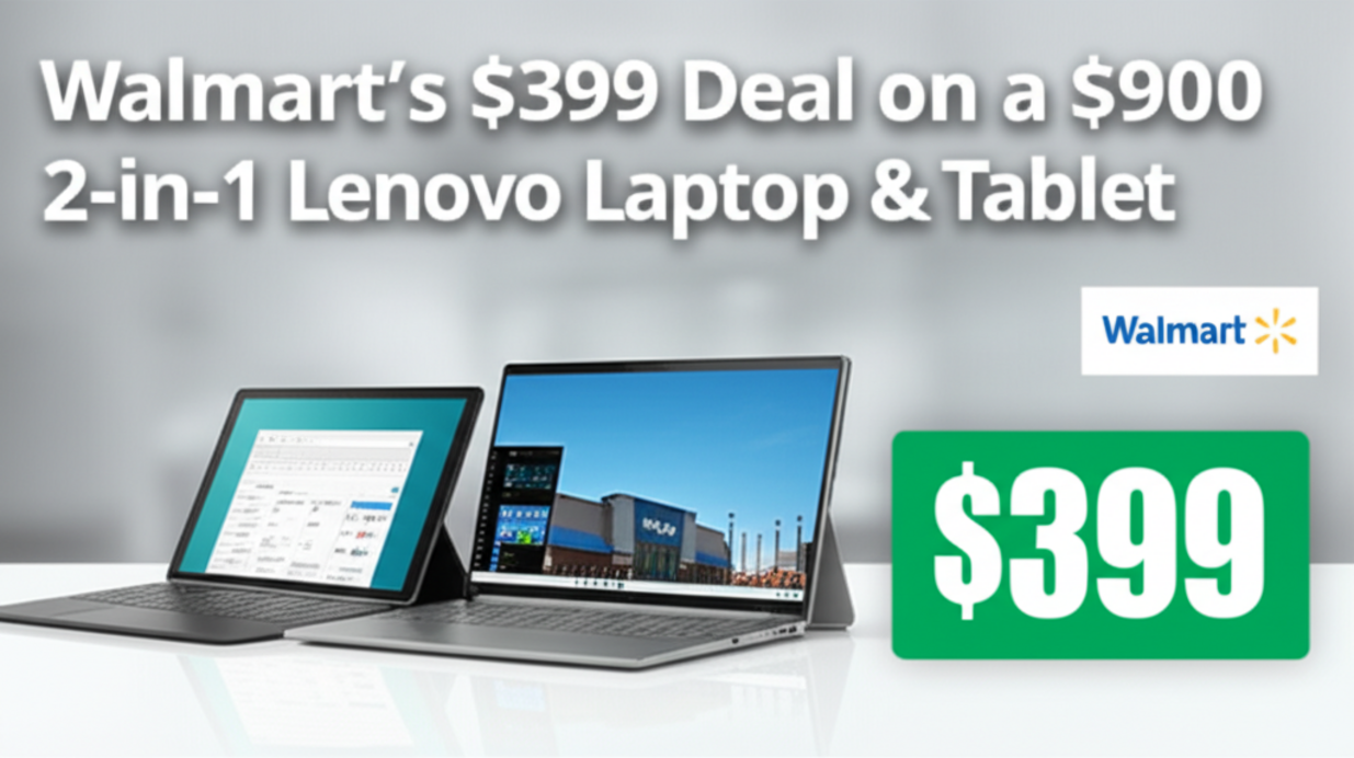 Walmart is selling a $900 2-in-1 Lenovo laptop and tablet for $399, and it’s flying off the shelves