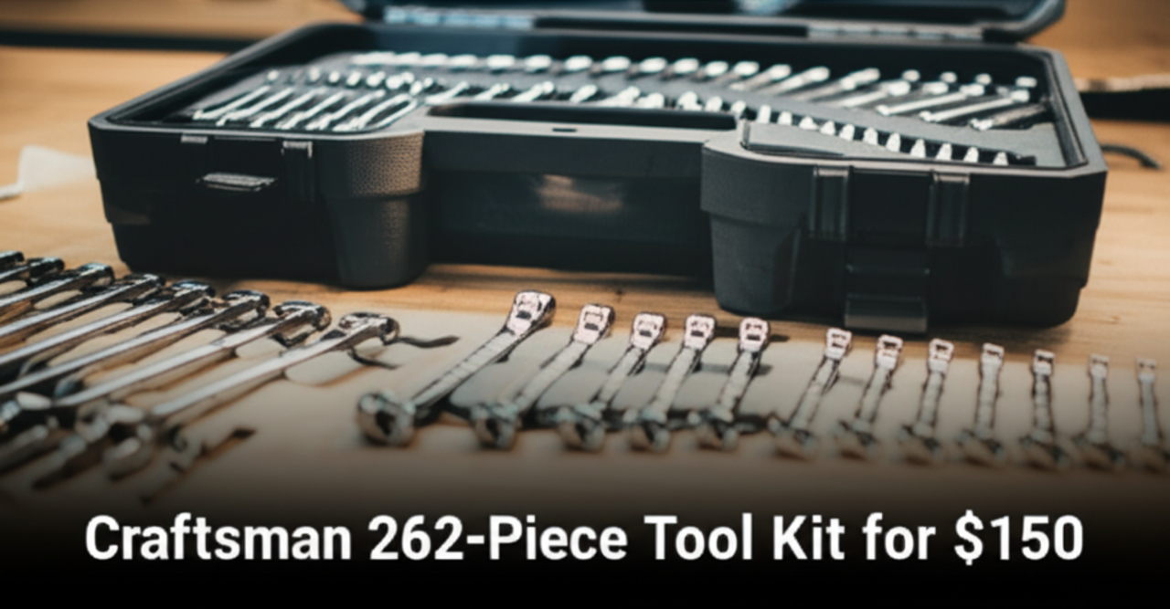 This Trending 262-Piece Craftsman Mechanics Tool Kit Is Just $150 At Lowe’s – With Tool Box Included