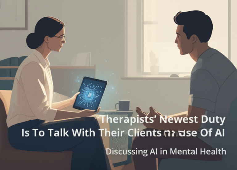 Therapists Newest Duty Is To Talk With Their Clients About The Use Of AI For Mental Health Therapists Newest Duty Is To Talk With Their Clients About The Use Of AI For Mental Health