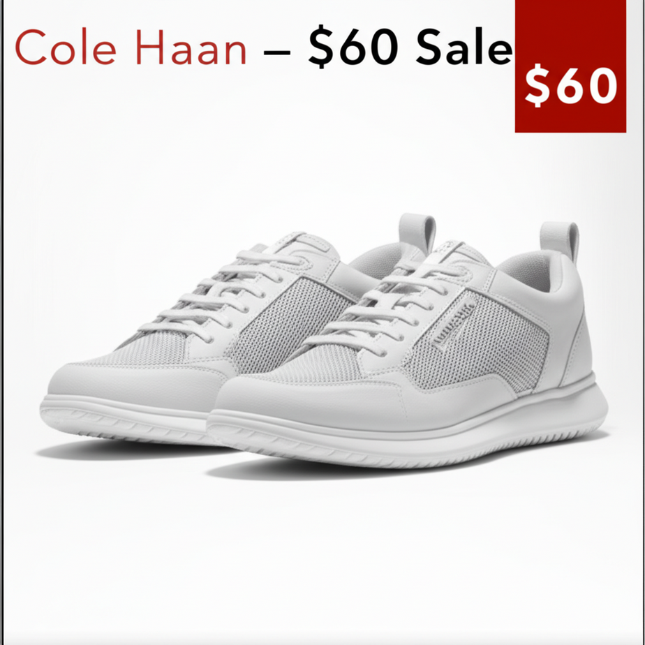 These ‘Almost Weightless’ Cole Haan Sneakers Are on Sale for $60 Right Now