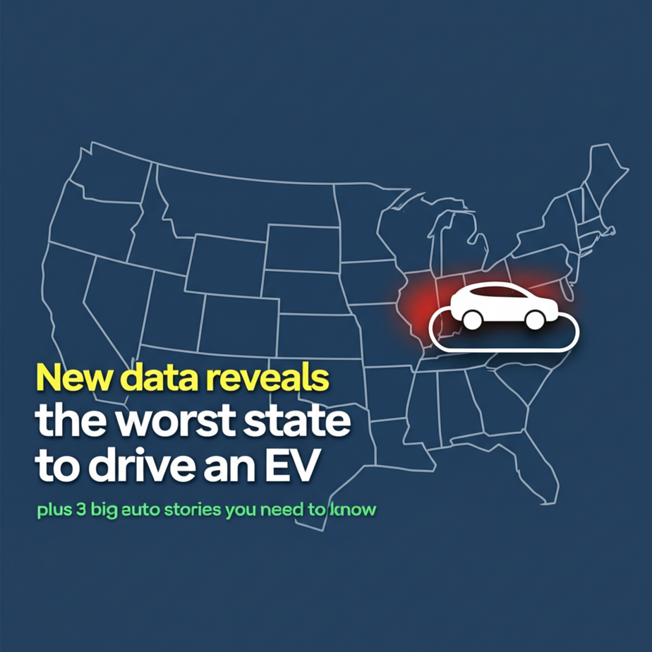 New data reveals the ‘worst’ state to drive an EV in — plus, 3 other big auto stories you need to know