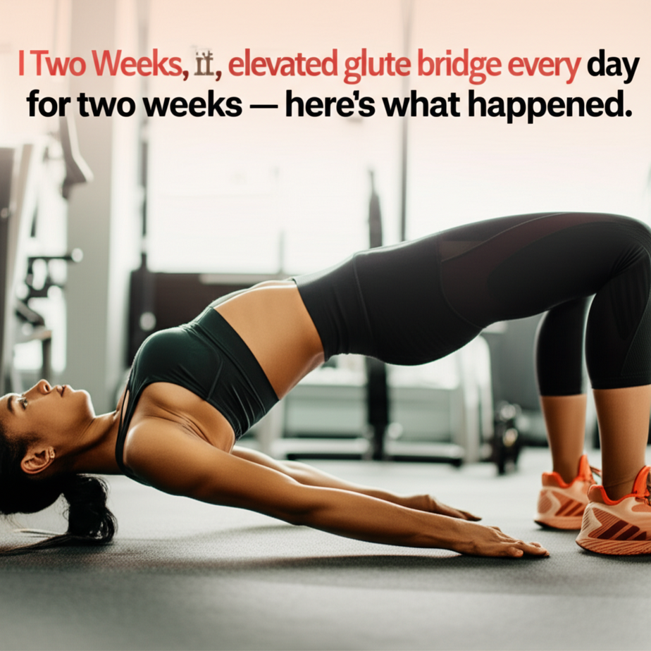 I did the elevated glute bridge every day for two weeks — here’s what happened