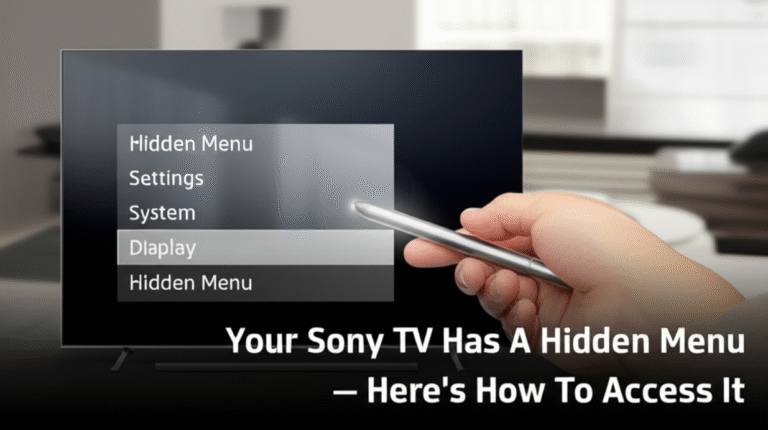 Your Sony TV Has A Hidden Menu — Here’s How To Access It Your Sony TV Has A Hidden Menu — Here’s How To Access It