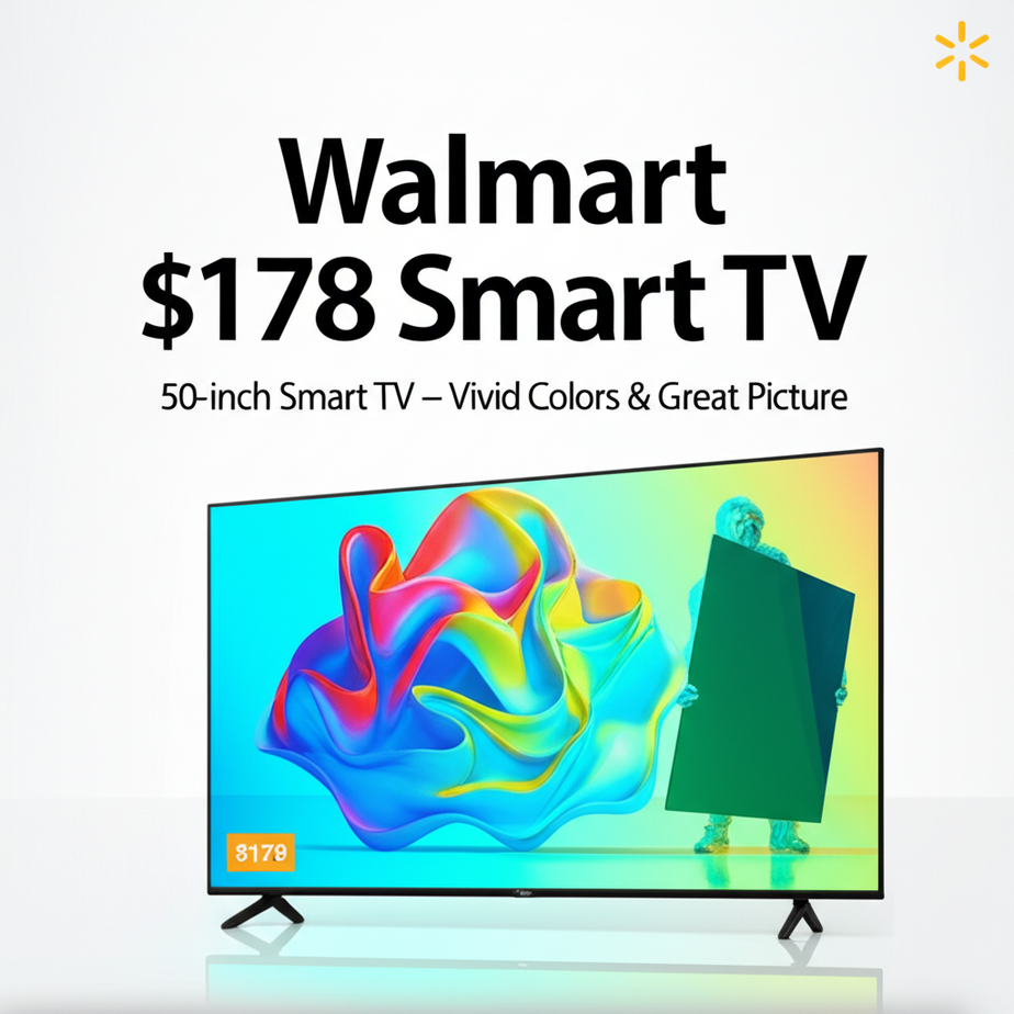 Walmart is selling a 50-inch smart TV for just $178 that has ‘vivid colors and a great picture’