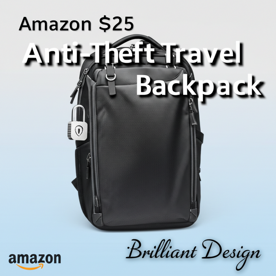Amazon is selling an anti-theft travel backpack for $25 with a ‘brilliant design’