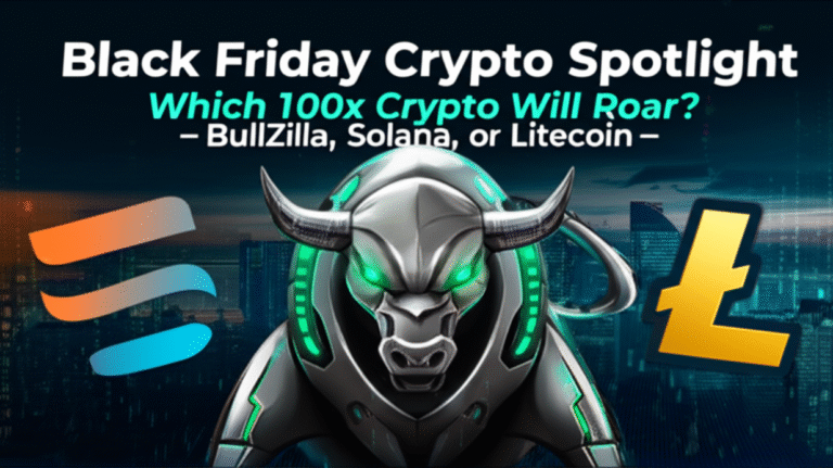 Black Friday Crypto Spotlight: Which 100x Crypto Will Roar – BullZilla, Solana, or Litecoin?