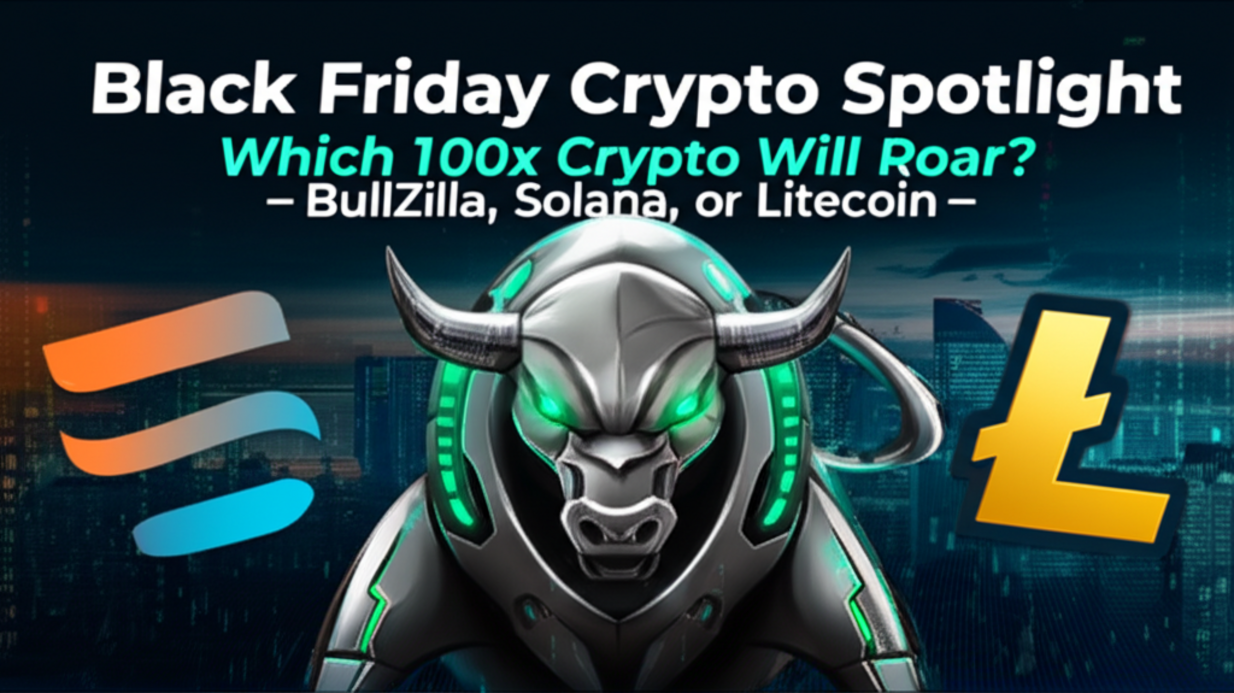 Black Friday Crypto Spotlight: Which 100x Crypto Will Roar – BullZilla, Solana, or Litecoin?