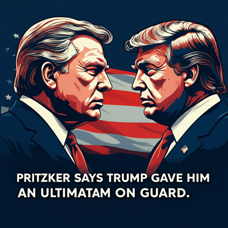 Pritzker Says Trump Gave Him an Ultimatum on Guard