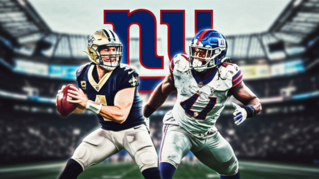 Saints’ Taysom Hill and Foster Moreau in uniform against the New York Giants
