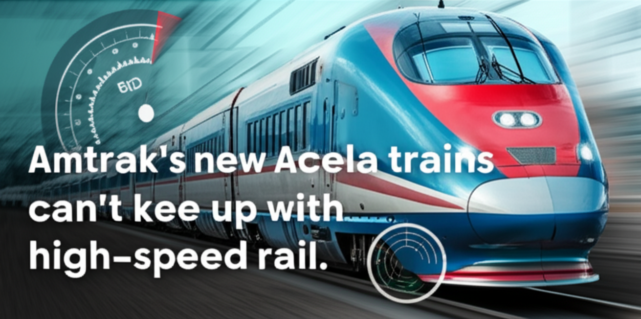 Amtrak’s new Acela trains can’t keep up with high-speed rail