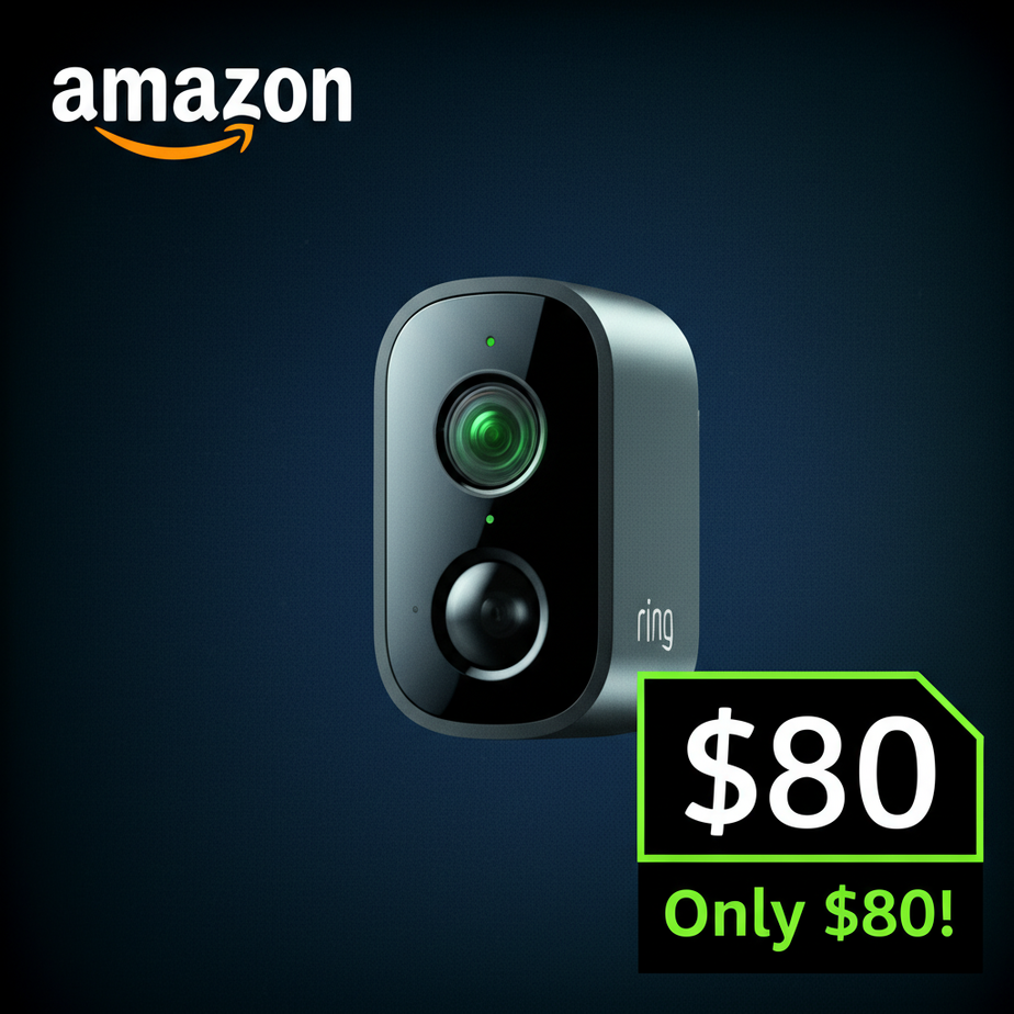 Amazon is selling a $150 Ring night vision security camera for $80
