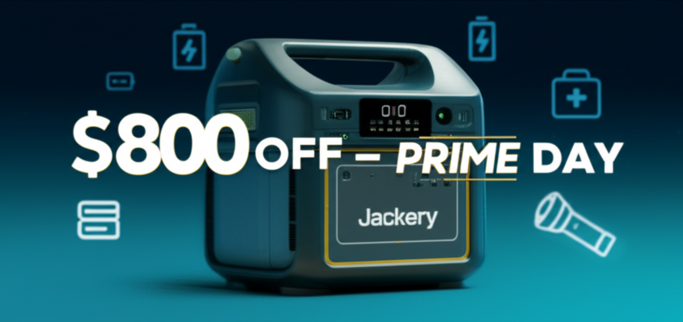 Get Emergency-Ready With $800 Off a Jackery Power Station this Prime Day
