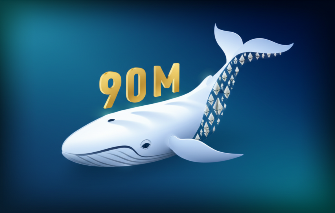 Ethereum News Today: Whale Buys $90M in ETH as Institutional Inflows Surge