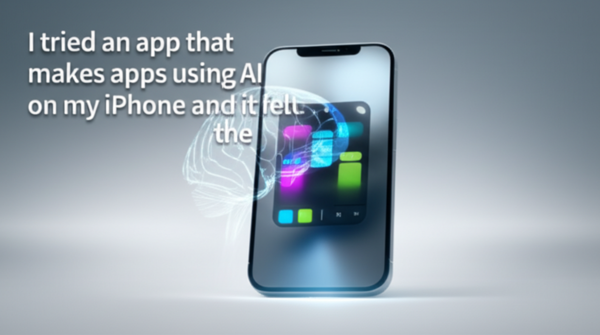I tried an app that makes apps using AI on my iPhone and it felt like the future