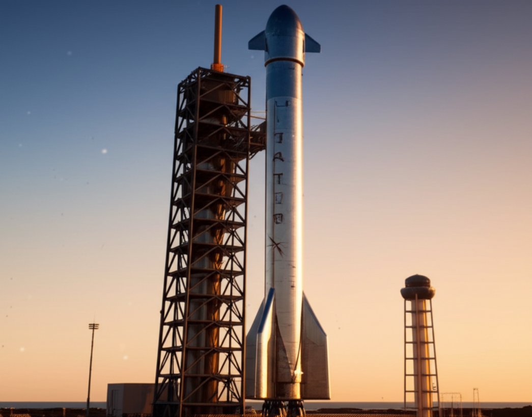 SpaceX photos show Starship stacked and ready to launch