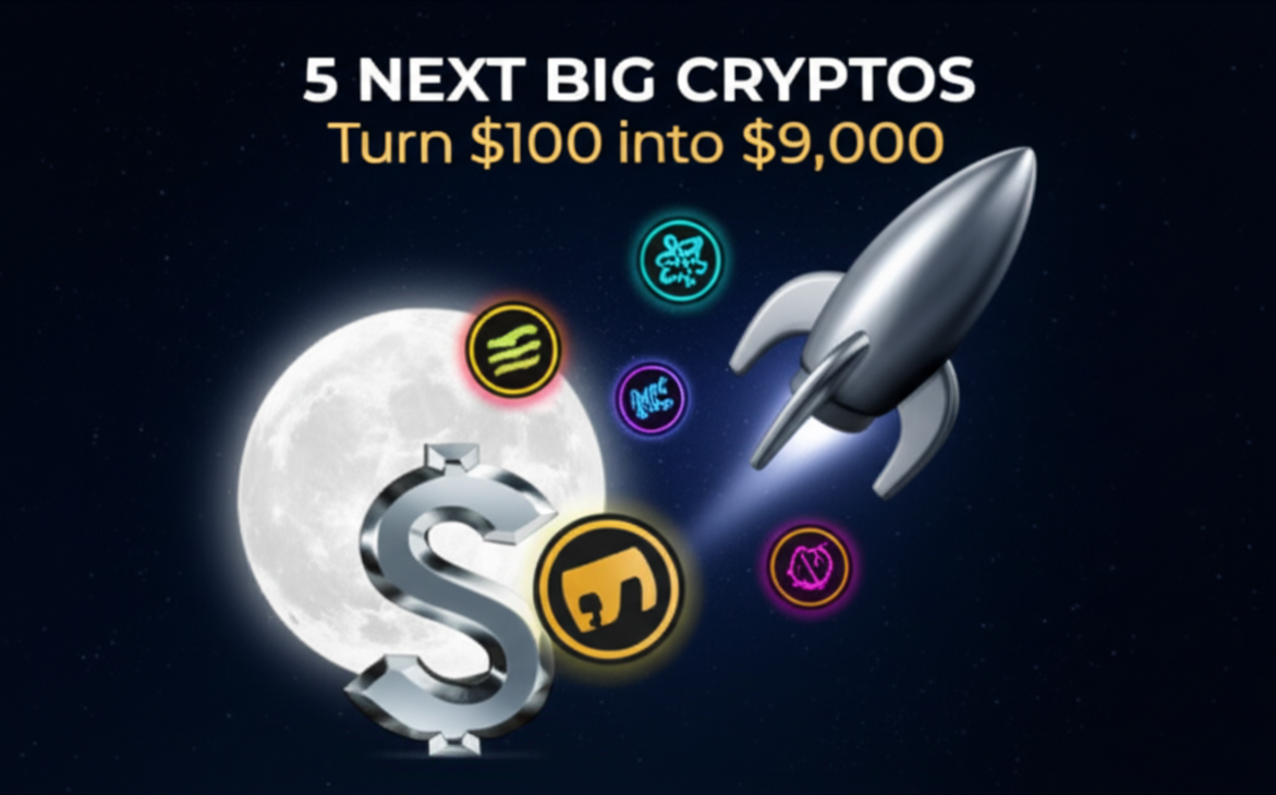 5 Next Big Cryptos – Turn $100 into $9,000 As MoonBull Leads the Race