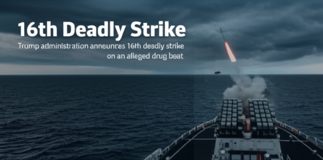 Trump administration announces 16th deadly strike on an alleged drug boat
