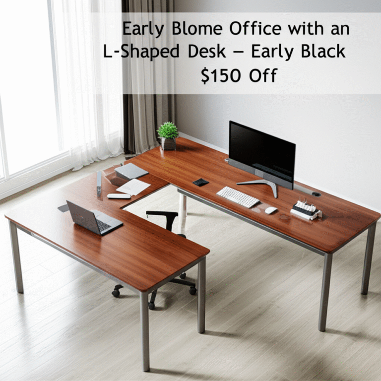 I upgraded my home office with this great L-shaped desk, and now it’s an early Black Friday steal at $150 off