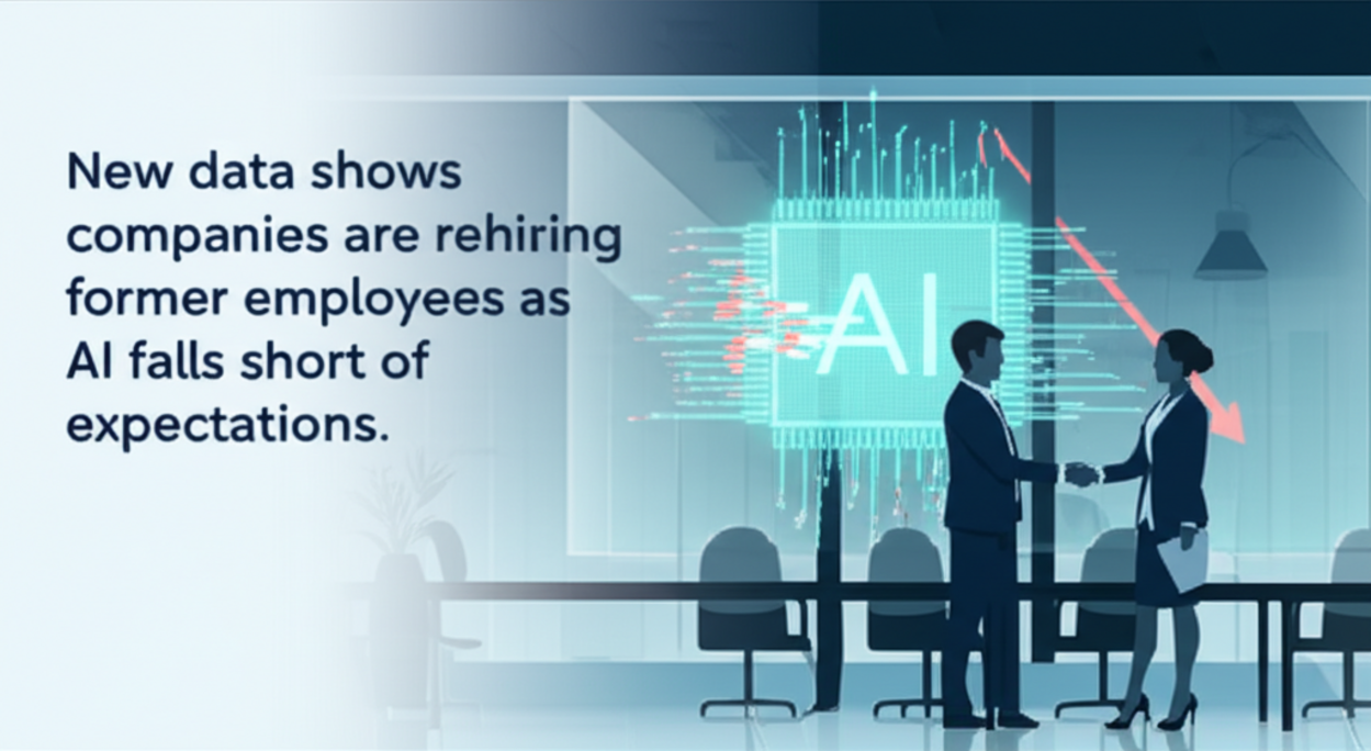 New data shows companies are rehiring former employees as AI falls short of expectations