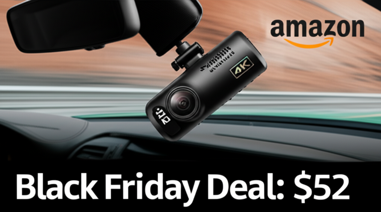 Amazon is selling a $200 4K dash cam for just $52 ahead of Black Friday