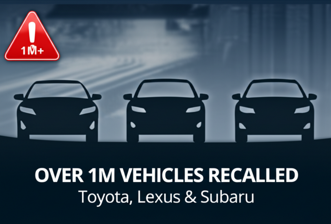 Over 1 Million Toyota, Lexus, And Subaru Vehicles Have Been Recalled – Here’s The Issue