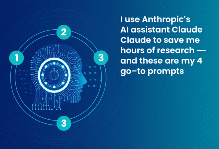 I use Anthropic’s AI assistant Claude to save me hours of research — and these are my 4 go-to prompts
