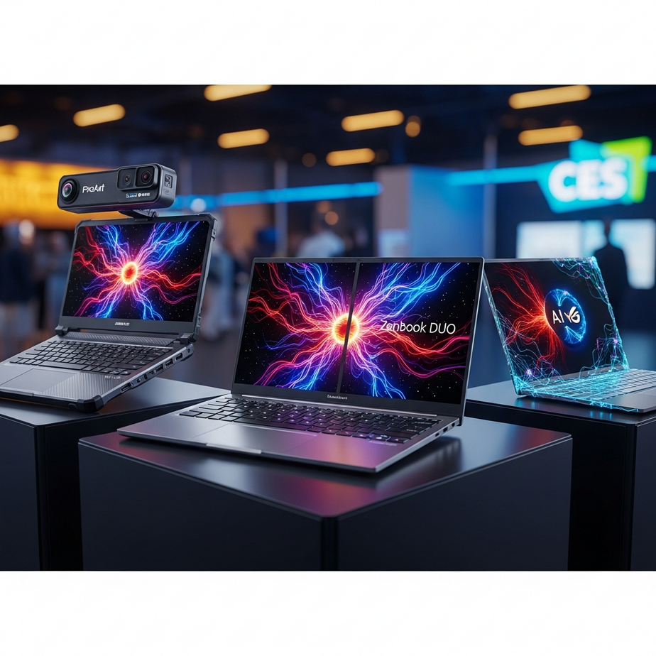 ASUS Previews Next-Gen Zenbook DUO, First-Ever ProArt GoPro Laptop, and New AI PC Lineup Ahead of CES 2026