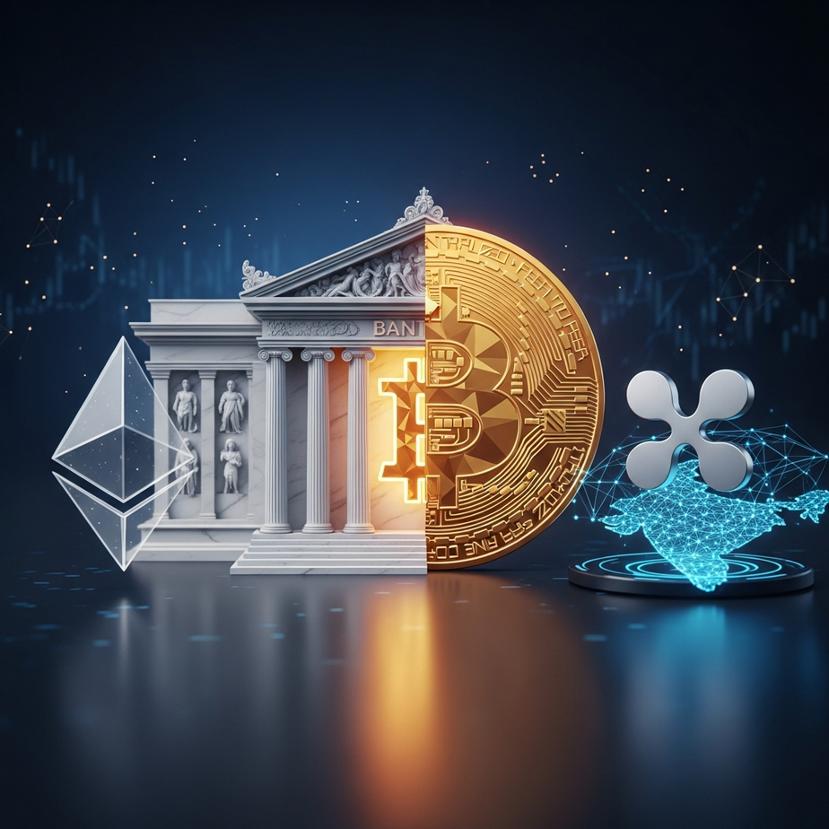 Crypto News Today: Banks Embrace Bitcoin, Ethereum Activity Slows, XRP and India Make Strategic Moves